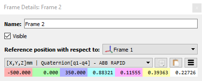 Modo sistema de referencia de Cuaternio